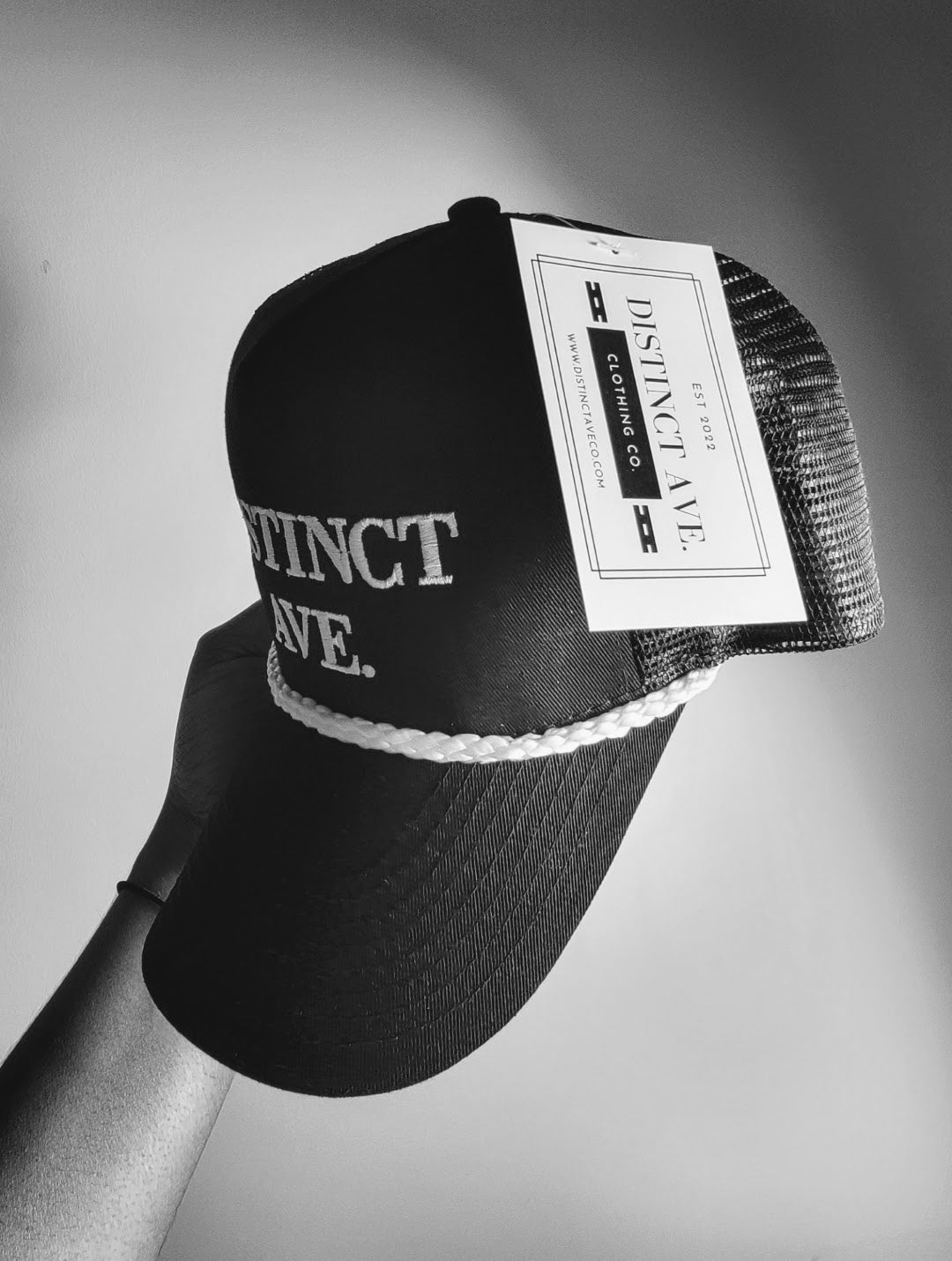 Black 5 Panel Logo Cap
